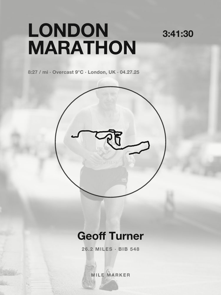 Badge layout — London Marathon
